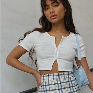 Princess Polly Zipper Tshirt NWT